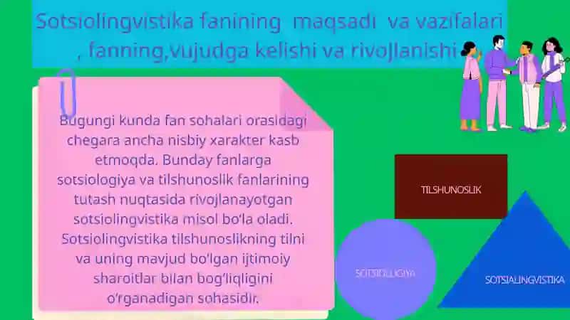 Sotsiolingvistika fanidan tayyorlagan mustaqil ish 2
