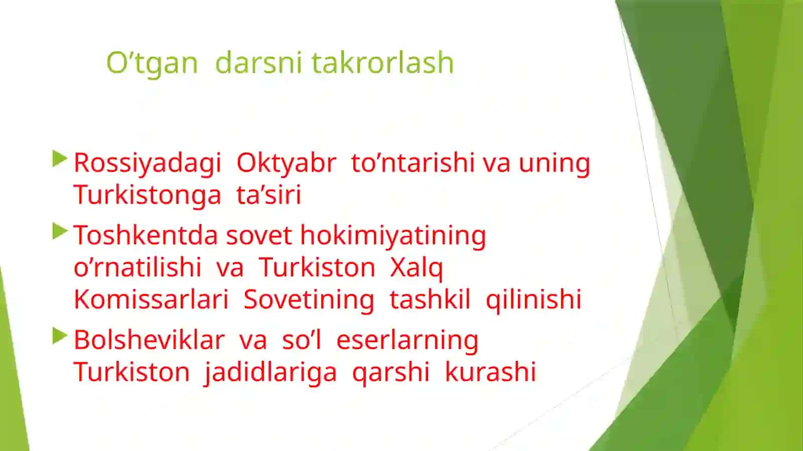 10-sinf O’zbekiston tarixi 3-Dars 2