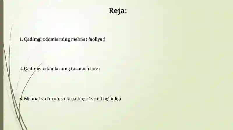 Eng qadimgi odamlarning mehnat faoliyati va turmush tarzi 2