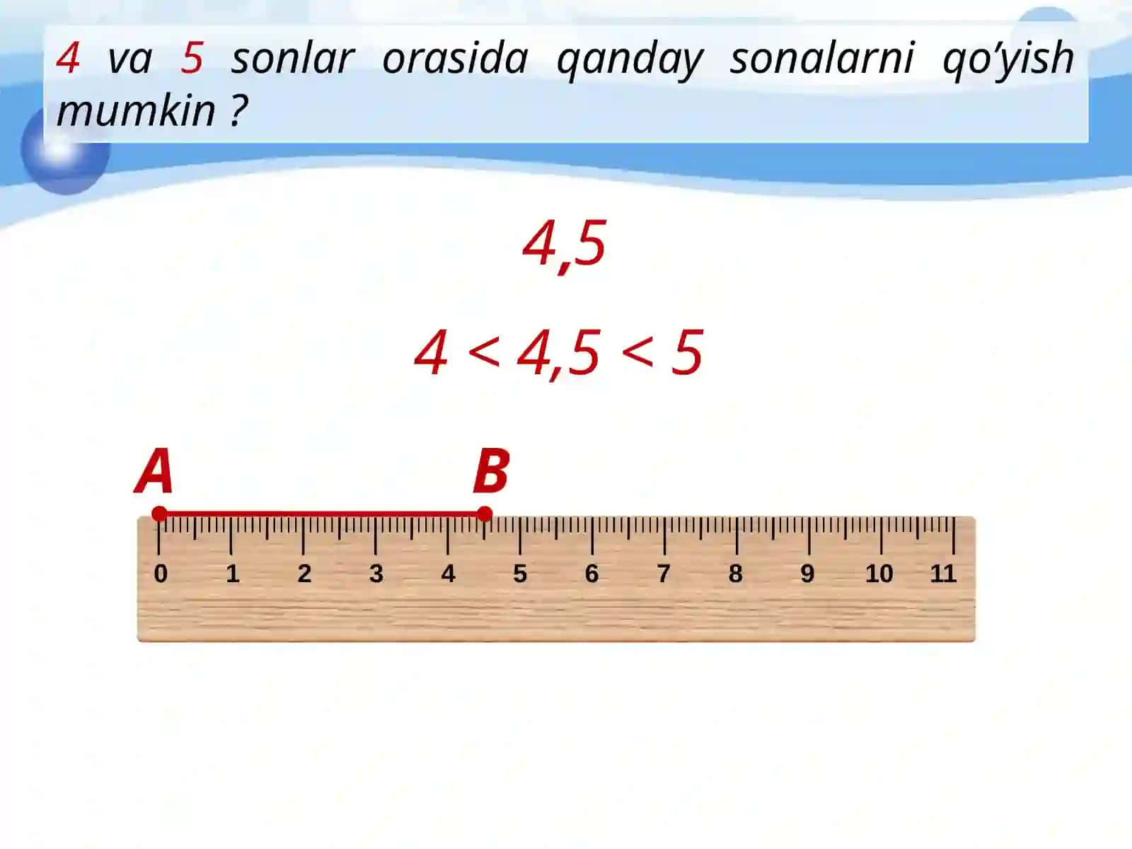 5-sinf Matematika fanidan O'nli kasrlar ustida amallar dars taqdimoti 2