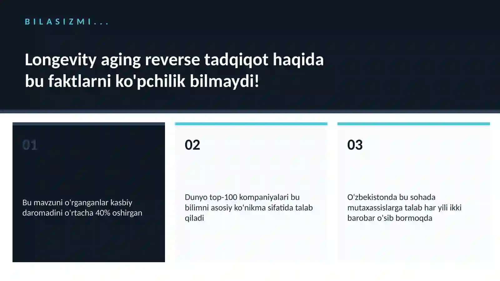 Longevity aging reverse tadqiqot 2