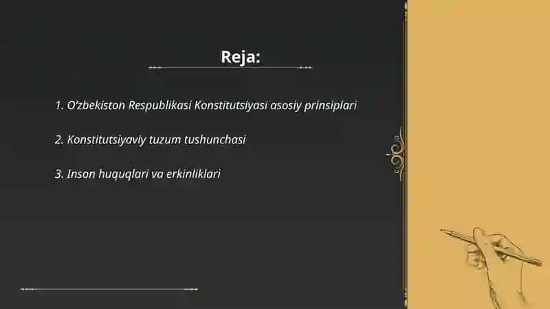 Oʻzbekiston respublikasi konstitutsiyasining nazariy asoslari 2