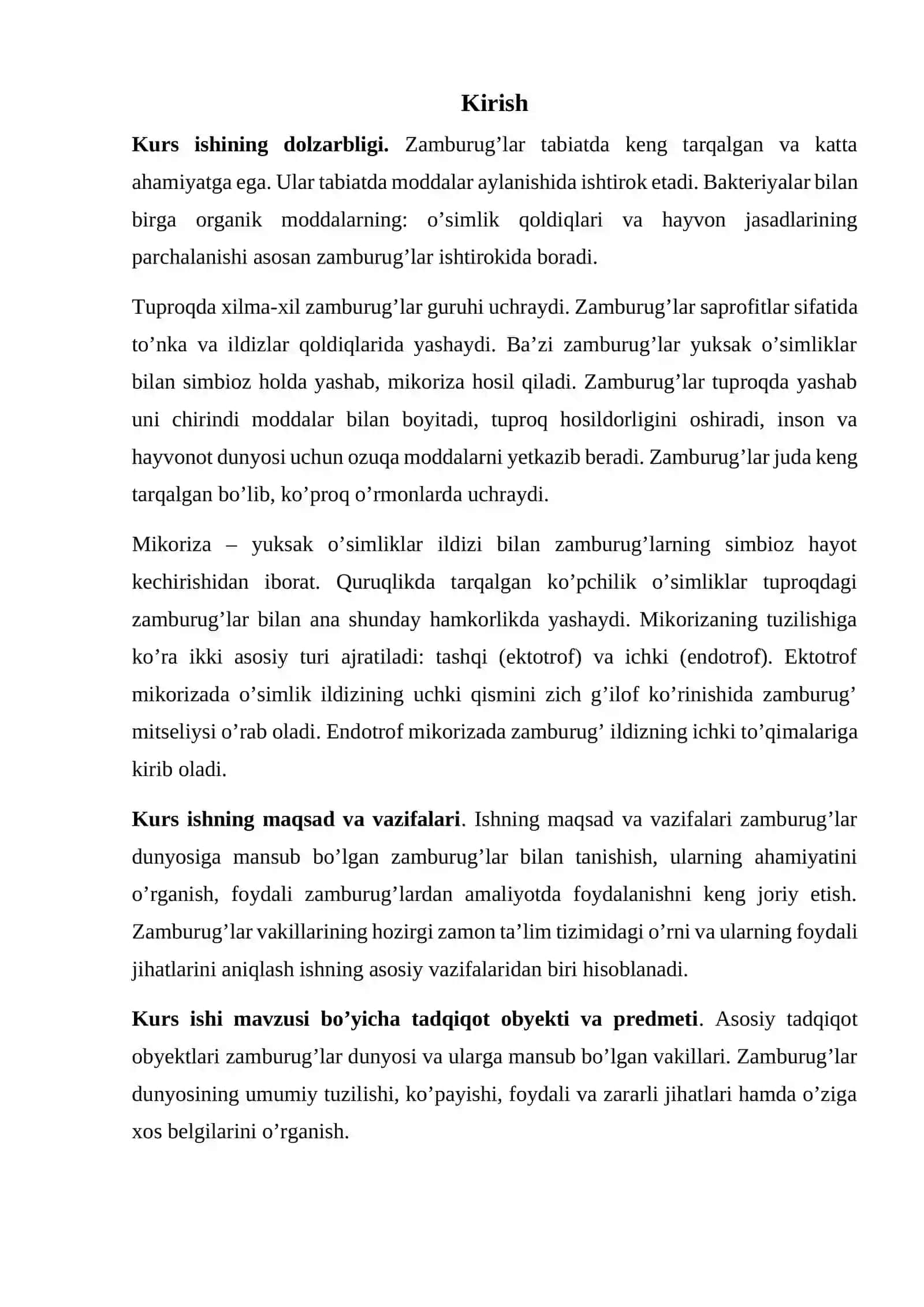 O’simliklarda o’suvchi qalpoqchali va po’kak zamburug’larini yig’ish va aniqlash 2