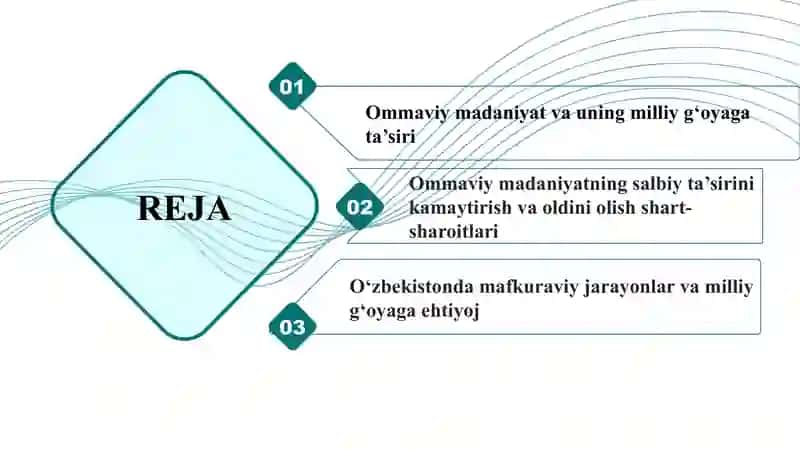 “Ommaviy madaniyat”ning milliy g‘oyaga zidligi, uning oldini olish shart-sharoitlari va omillari 2