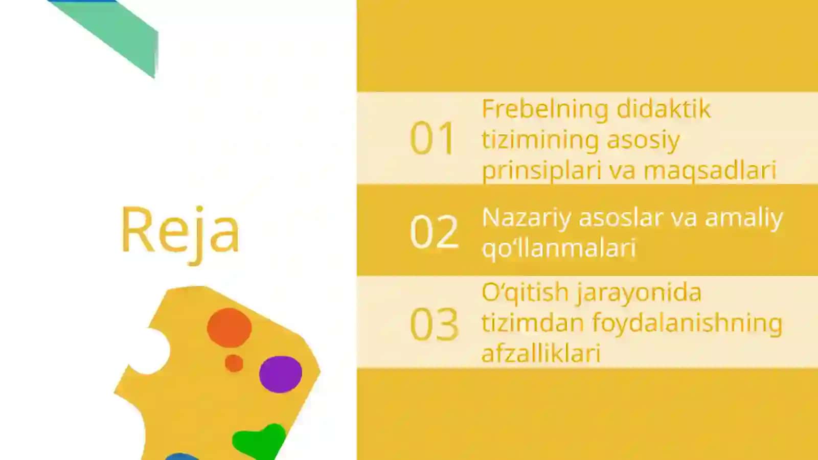 Frebelning didaktik tizimi 2