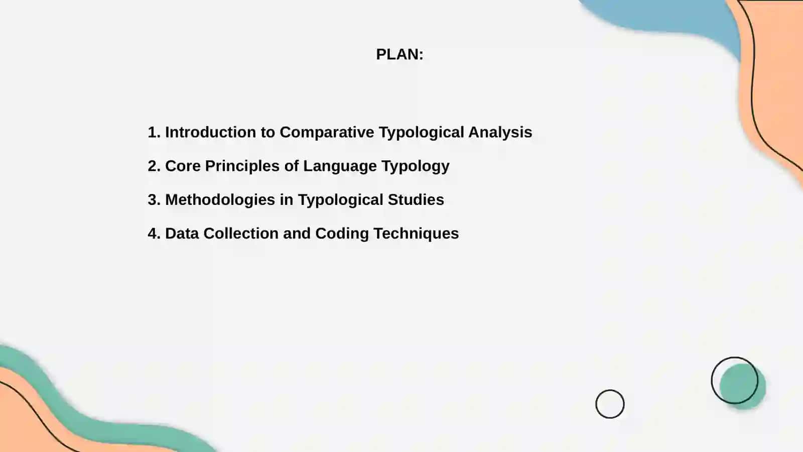 Principles and Methods of comparative typological analysis 2