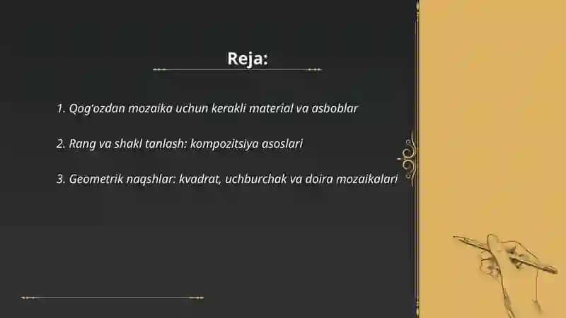 Mozaika. Qogʻozdan mazayka 2