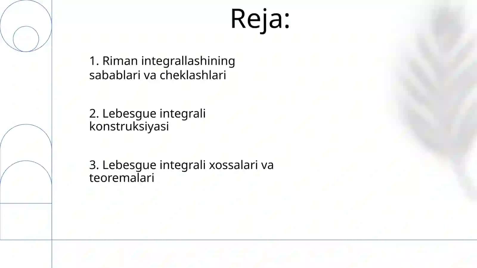 Aniqmas Lebeg integrali va uning xossalari 2