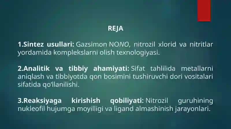 Nitrozillik Komplekslar 2