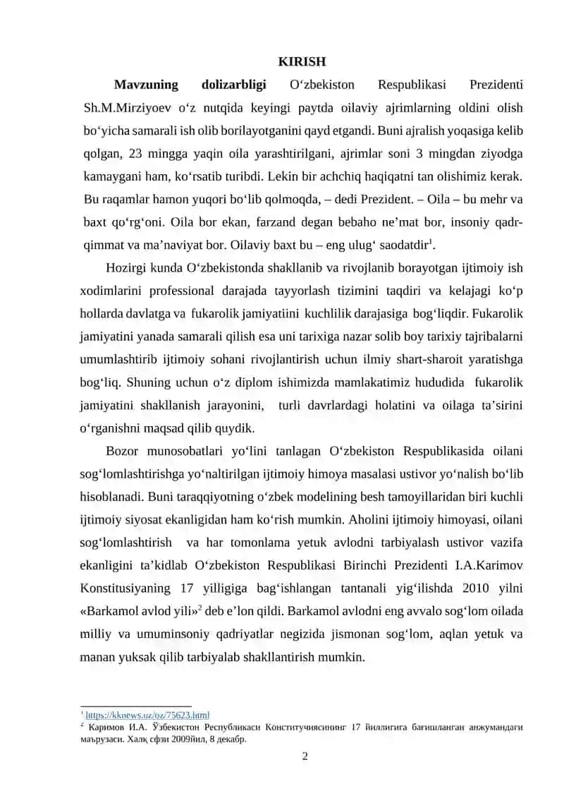 MURAKKAB HAYOTIY VAZIYATGA TUSHIB QOLGANLAR BILAN ISHLASHDA IJTIMOIY ISHCHINING ROLI VA MAJBURIYATLARI 2