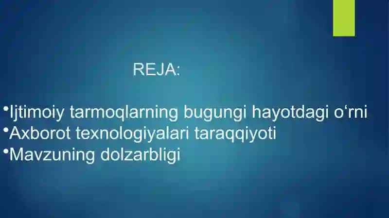 IJTIMOIY TARMOQLARDA AXBAROT XURUJLARI VA TAHDIDLARI 2