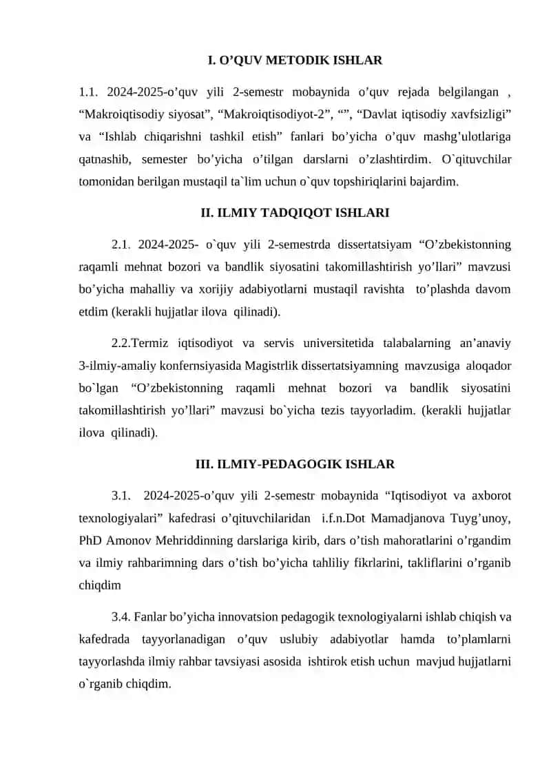 Magistrlik dissertatsiya 2