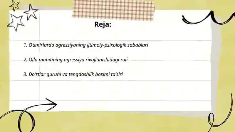 Oʻsmirlarda agressiv xulq namoyon boʻlishining ijtimoiy psixologik xususiyati 2