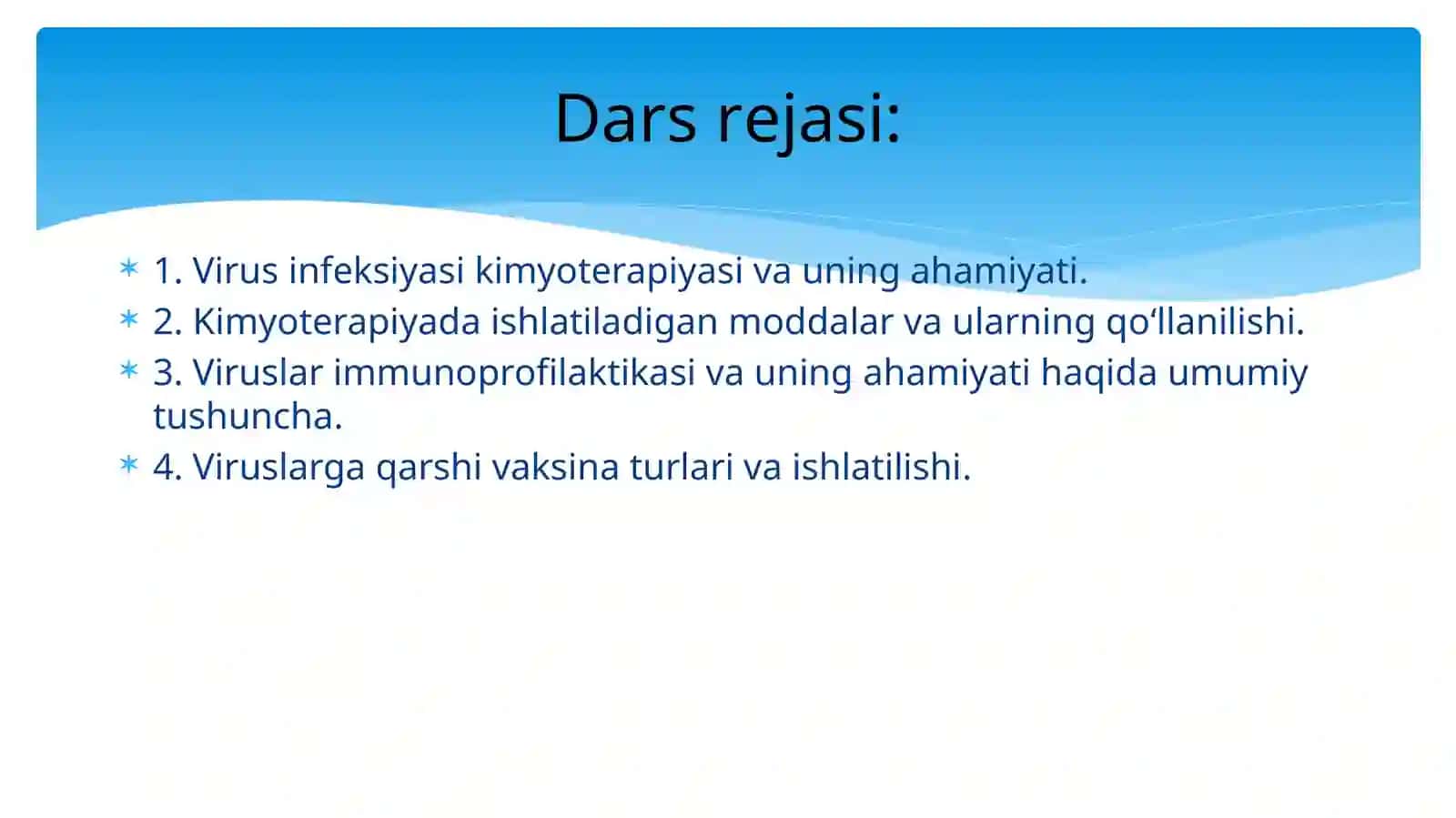 VIRUSLAR KIMYOTERAPIYASI VA IMMUNOPROFILAKTIKASI 2