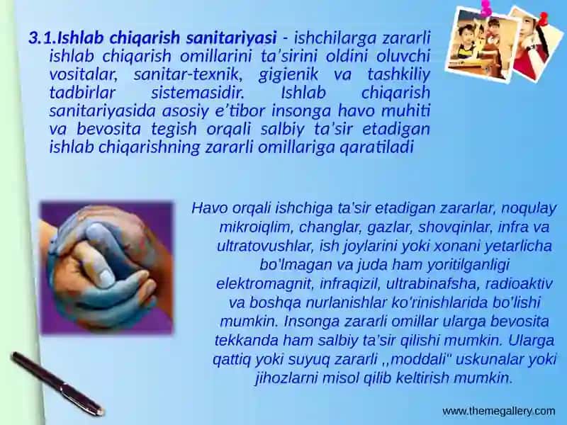Ishlab chiqarishdagi zararliklari 2