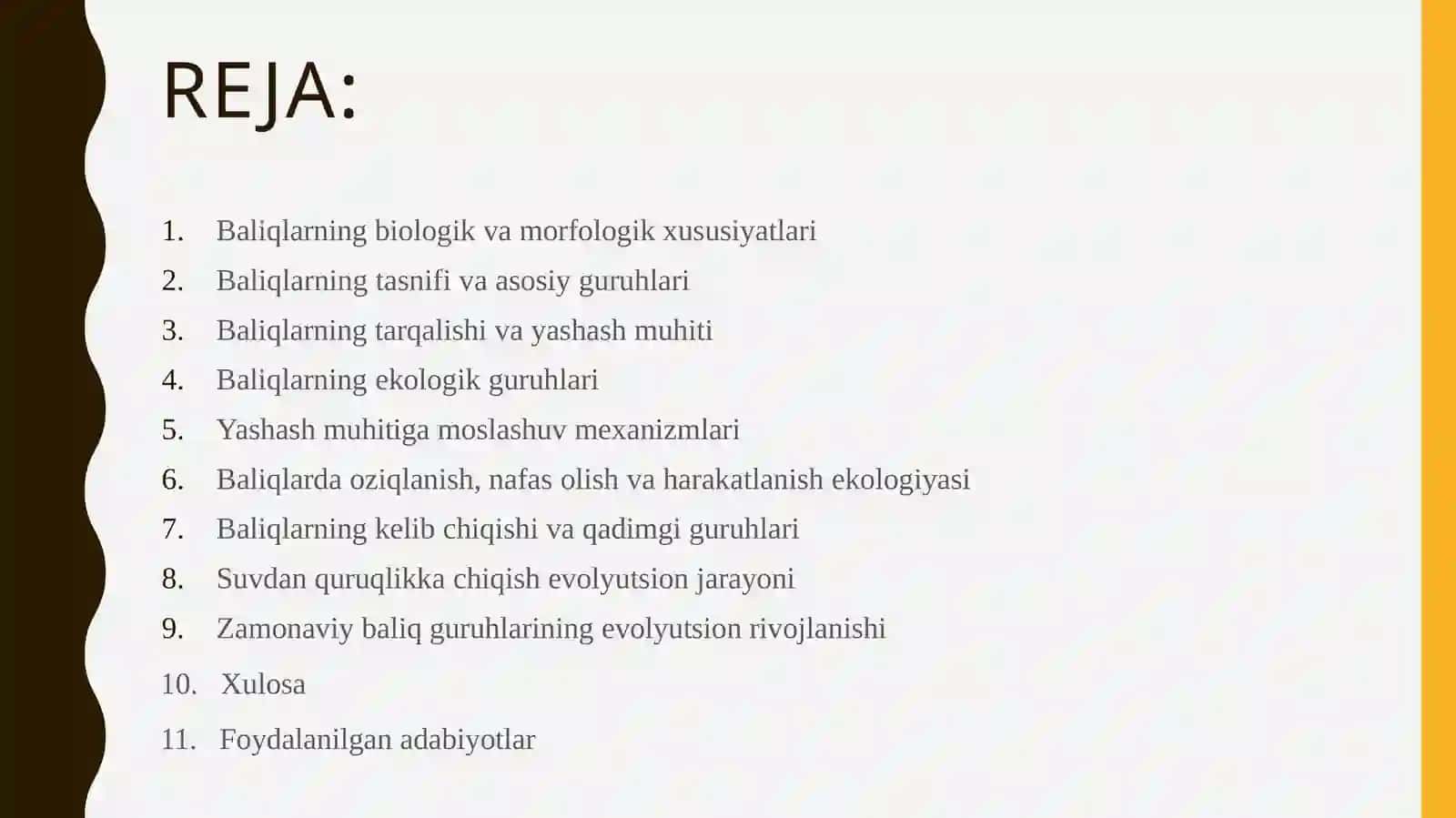 BALIQLAR KATTASIN FI EKOLOGIYASI VA EVOLYUTSIYASI 2
