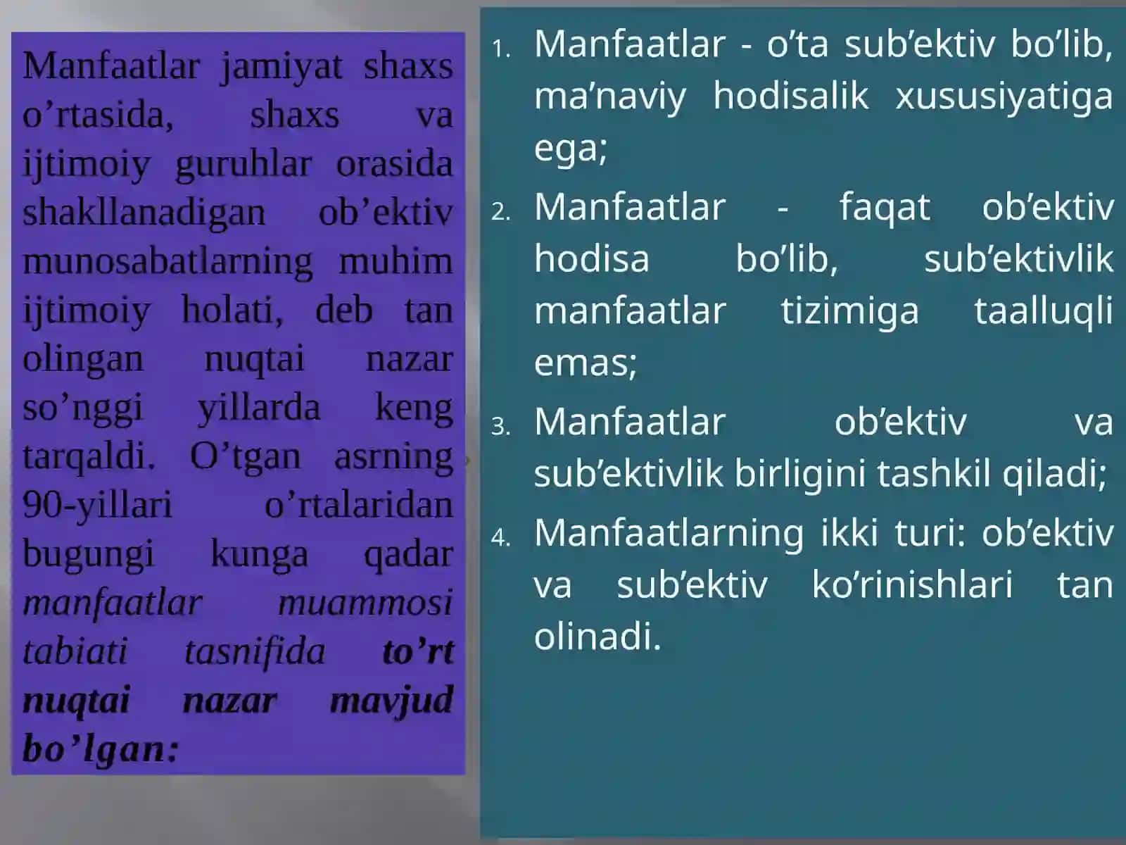 SHAXS, OILA VA JAMIYAT MANFAATLARI 2