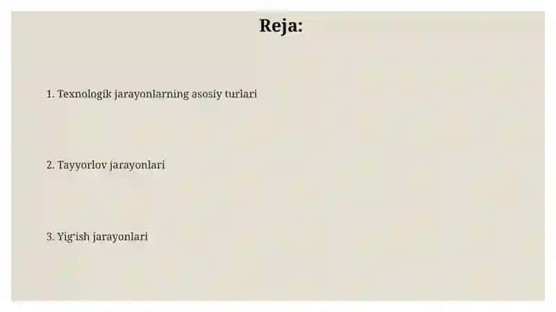 Kiyim ishlab chiqarish texnologik jarayon turlari 2