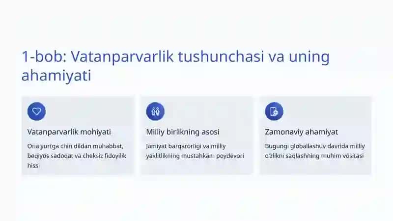 Vatanparvarlik tarbiyasi: Millatning kelajagi uchun asos 2