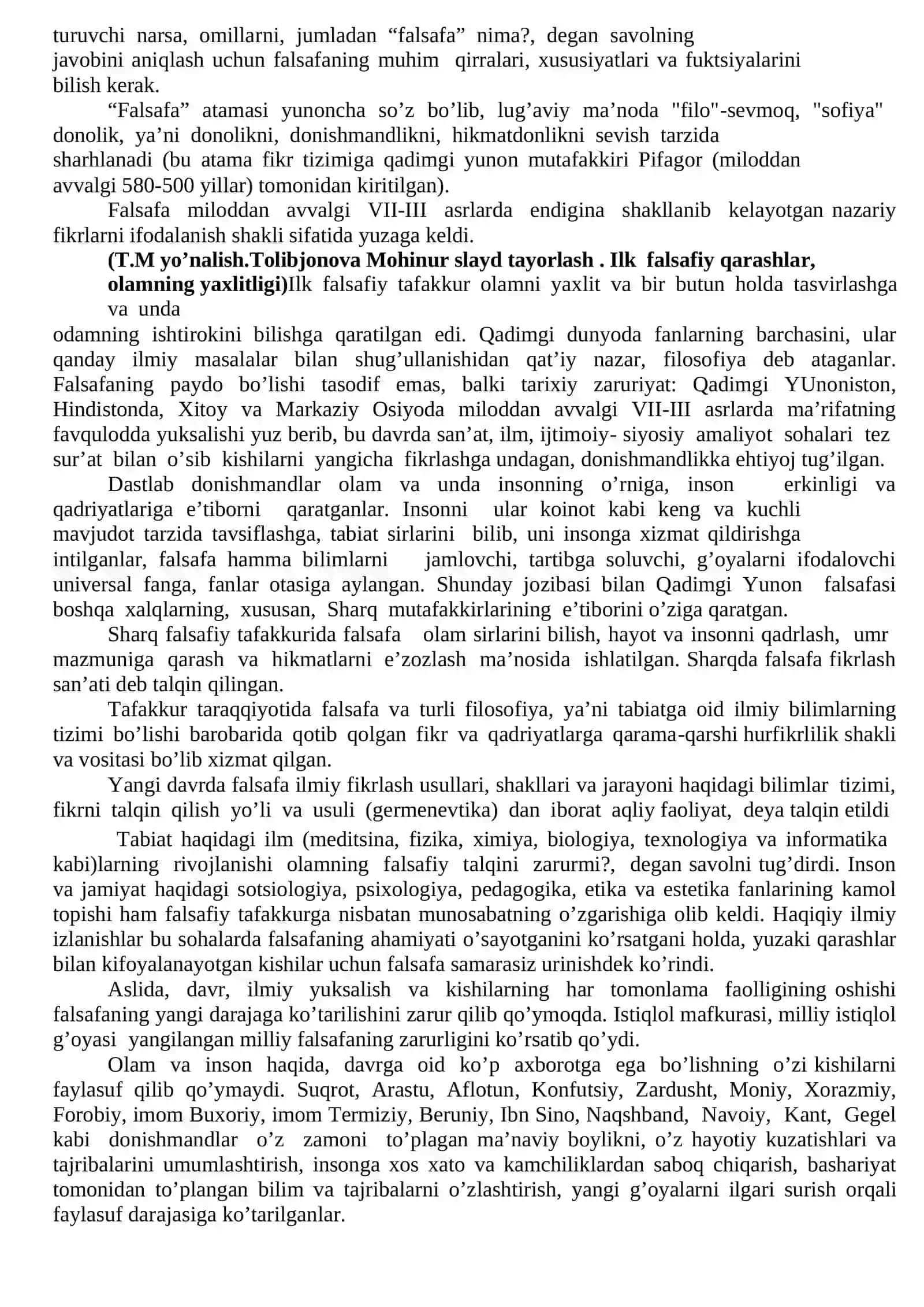 FALSAFANING MOHIYATI VA UNING JAMIYAT TARAQQIYOTIDAGI ROLI 2