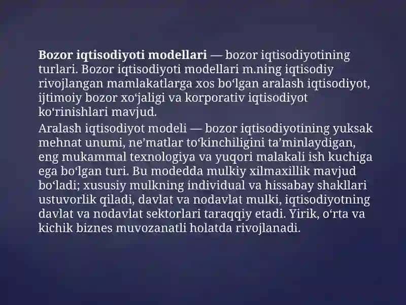 Bozoriqtisodiyotimodellari 2