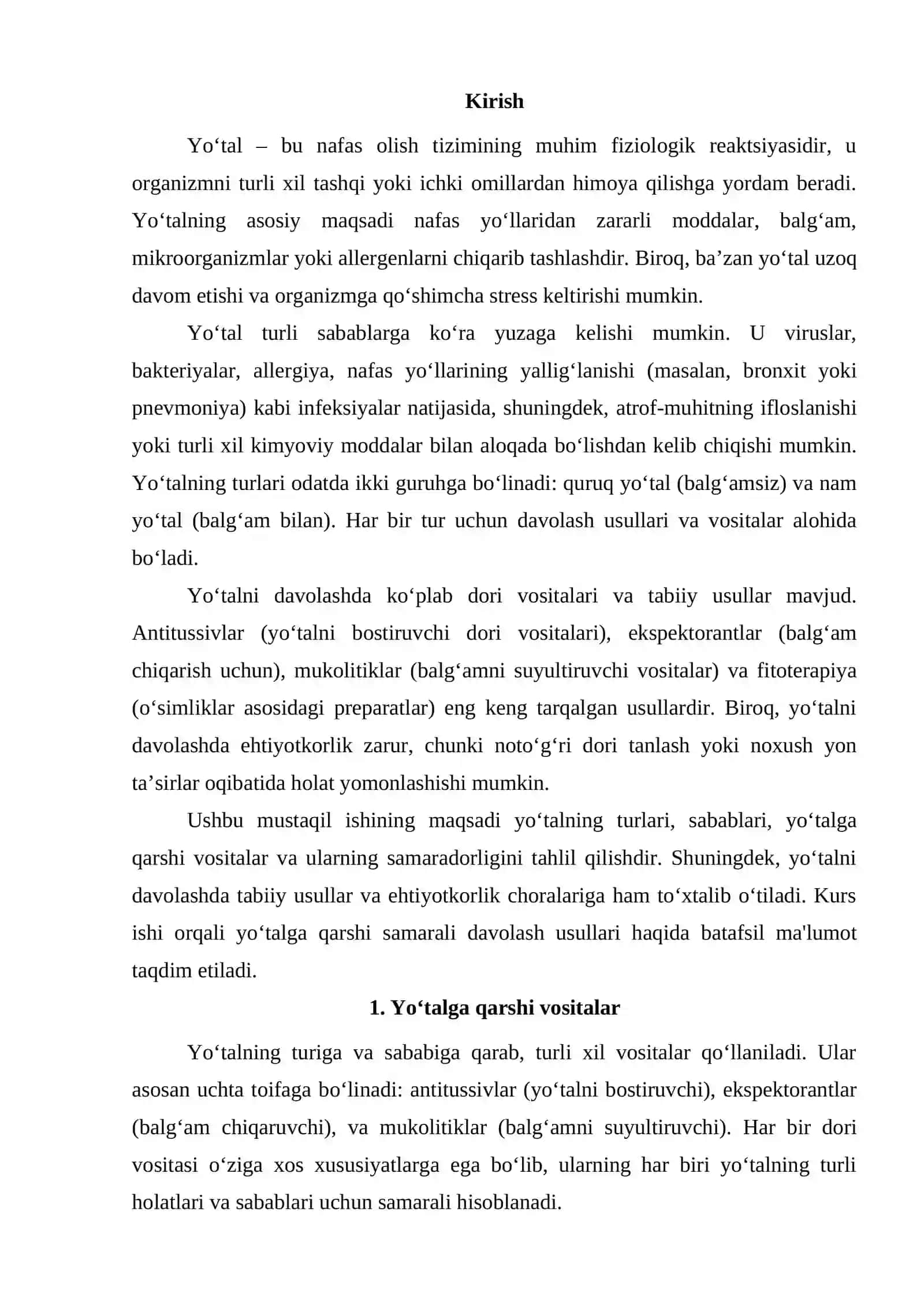 Yoʻtalga qarshi vositalar 2