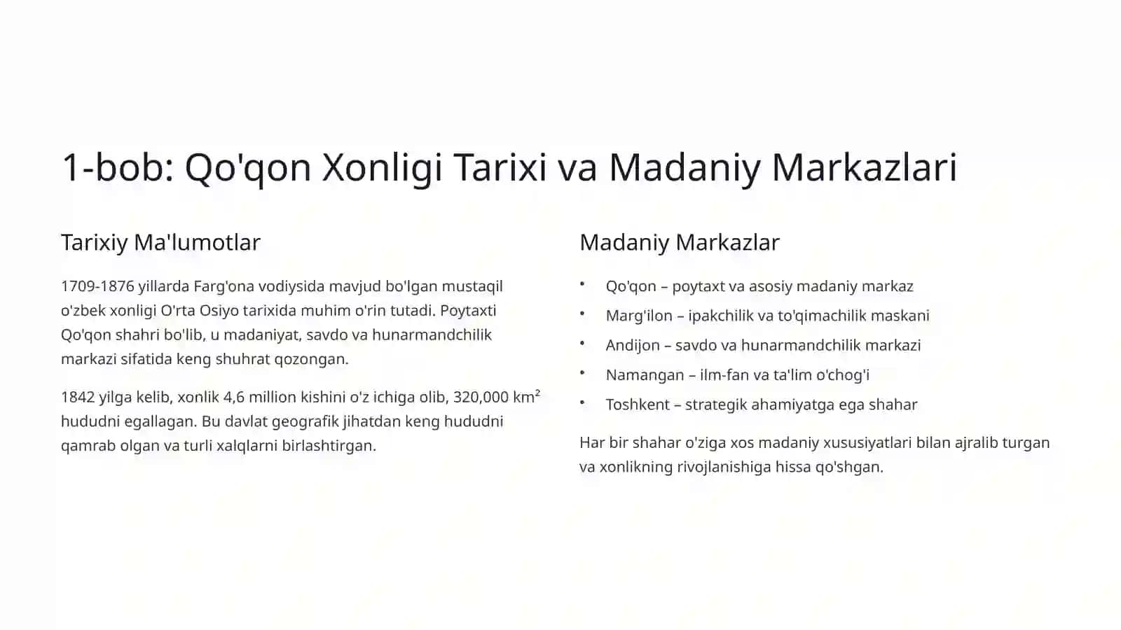 Qo'qon Xonligida Madaniy Hayot: Tarix va Meros 2