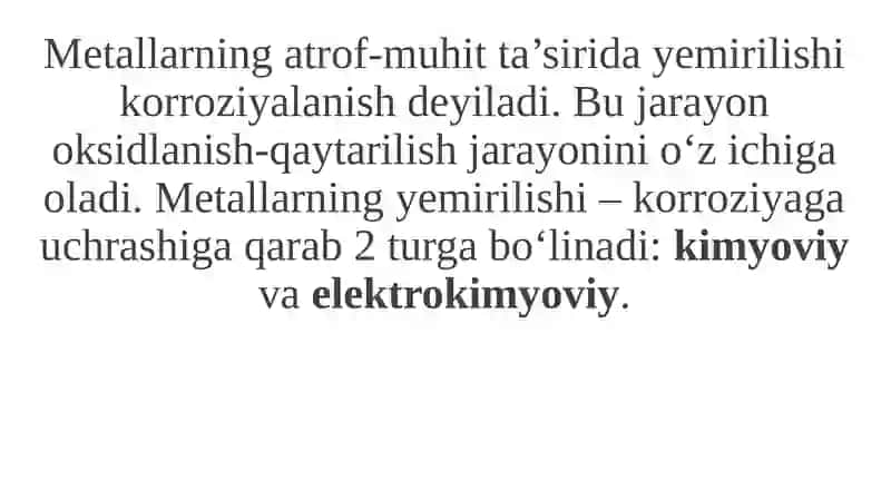 Metallarning korroziyasi 2