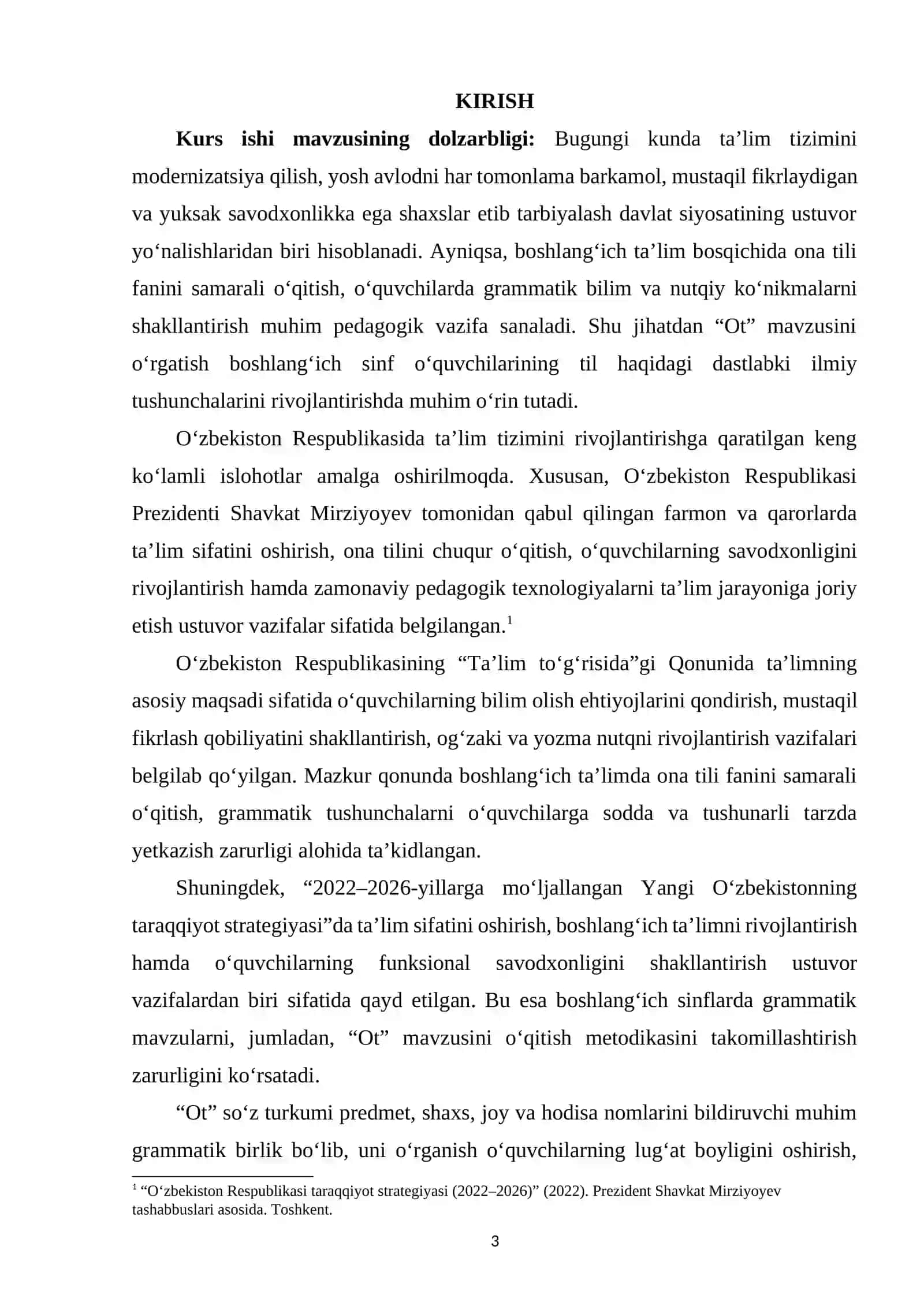 Boshlang‘ich sinflarda “Ot” mavzusini o‘rgatish metodikasi 2