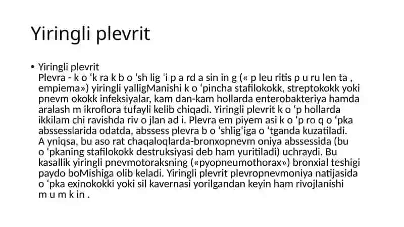 Yiringli plevrit 2