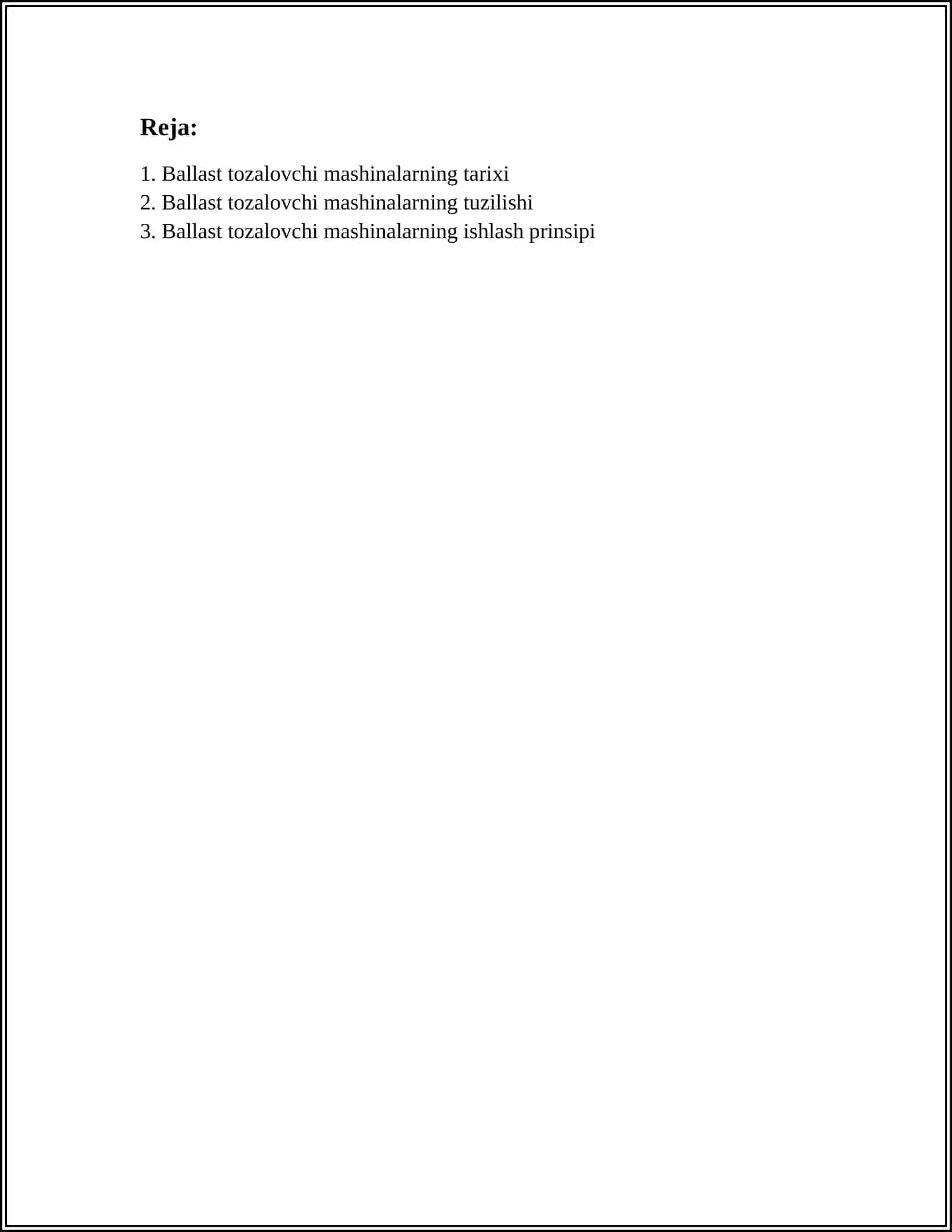 BALLAST TOZALOVCHI MASHINALAR HAQIDA TUSHUNCHA 2
