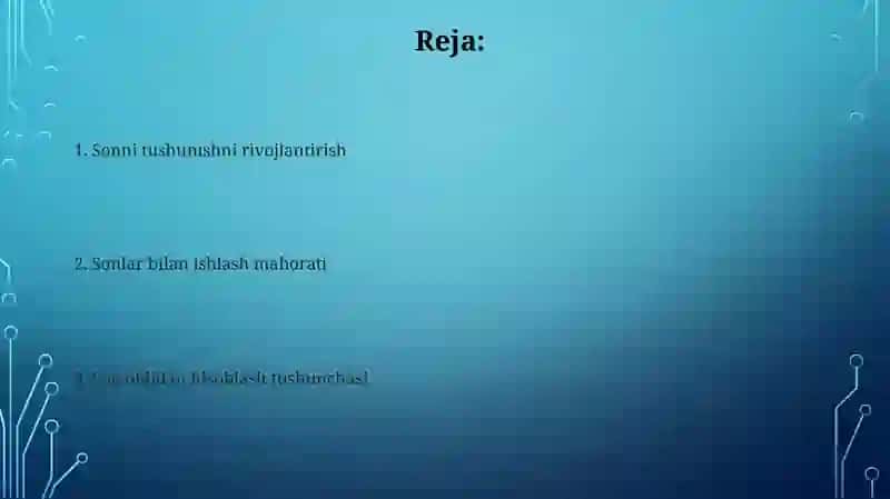 Nomerlashga oʻrtgatishga tayyorgarlik 2