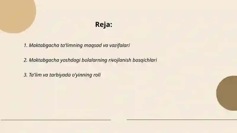 Maktabgacha taʼlim davri 2