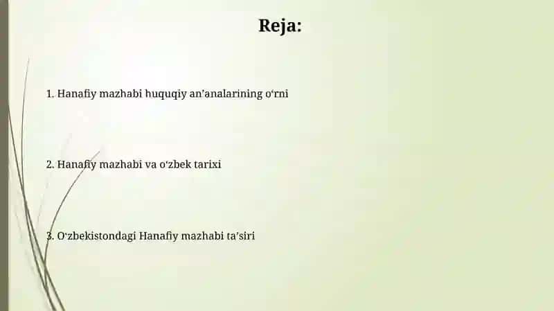 Hanafiy mazhabi va Oʻzbekiston meʼmorchiligi 2