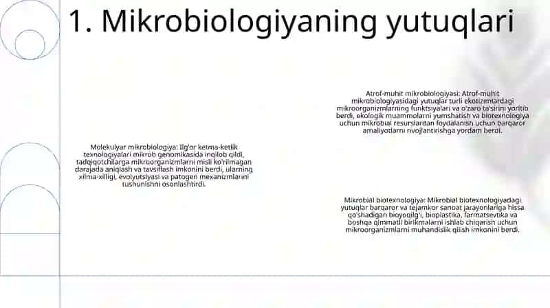 Mikroorganizm, O'Simlik Va Hayvonlar Seleksiyasi Sohasidagi Erishilgan Yutuqlar 2