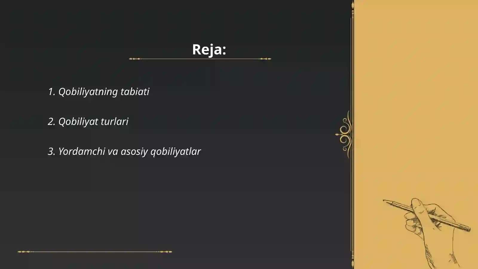 Qobiliyat va uning rivojlanishi 2