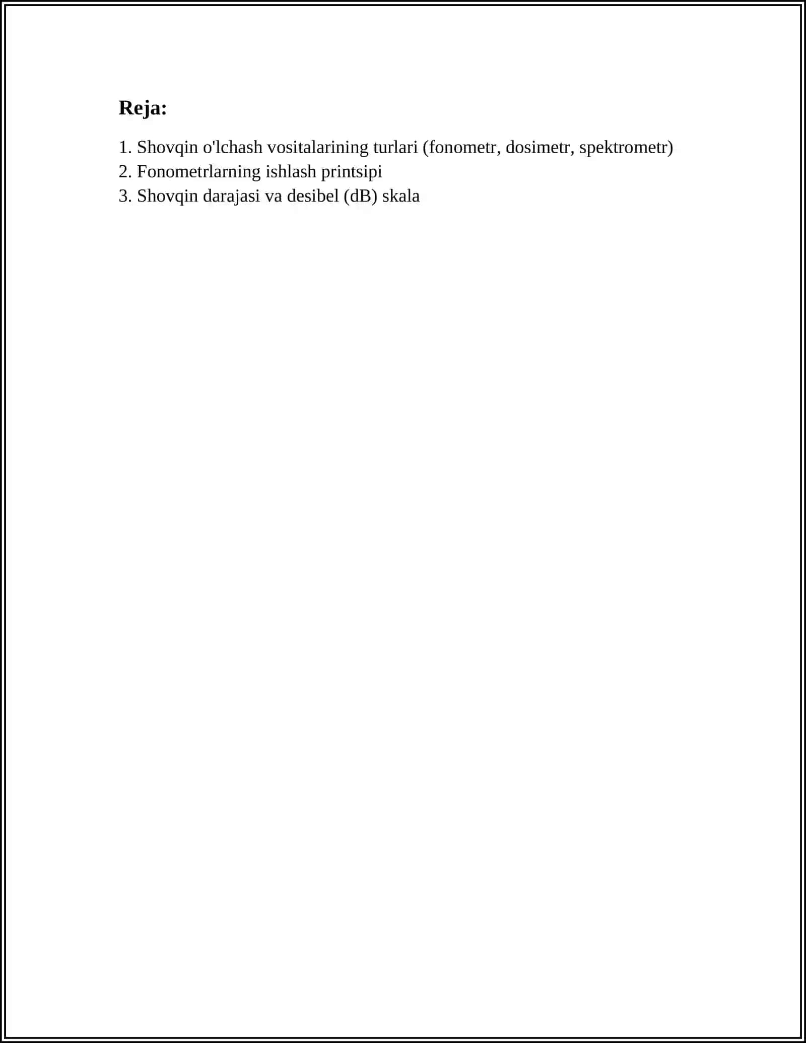 SHOVQIN O’LCHASH VOSITALARI(SHUMAMERTLAR) 2