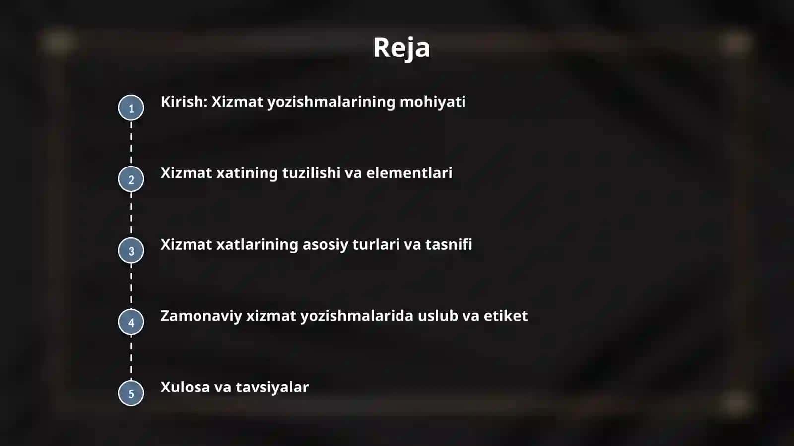 Xizmat yozishmalari, xatlar va ularning turlari 2