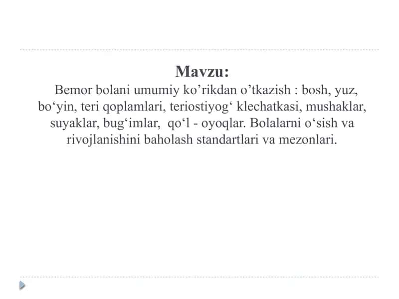 Bolalar kasalliklari propedevtikasi 2