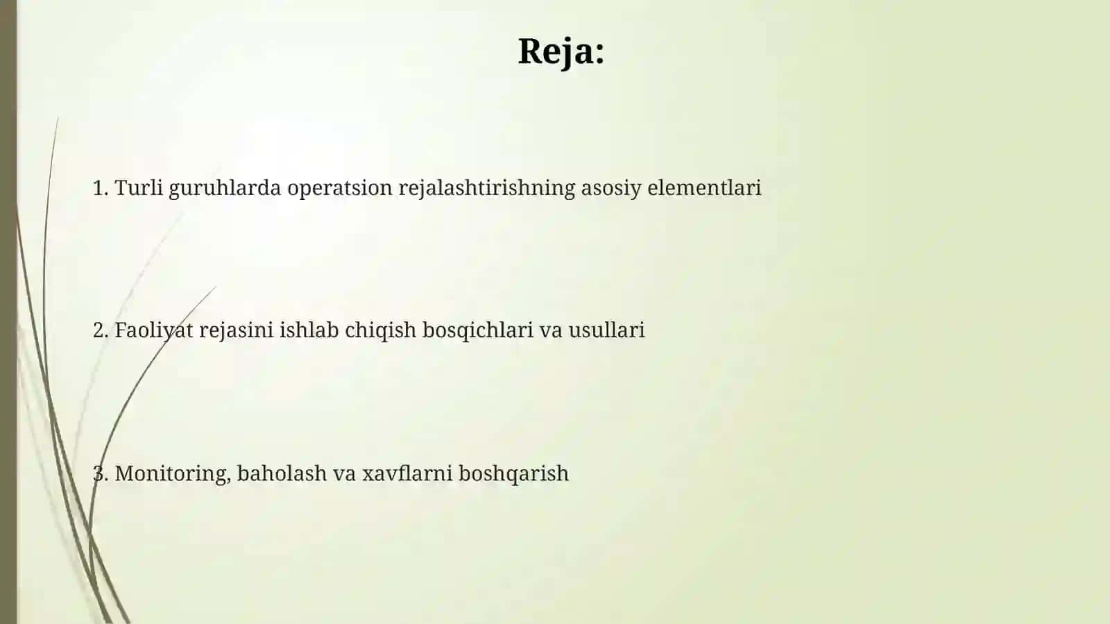 Turli guruhlarda faoliyat ishlanmslarini ishlab chiqish 2