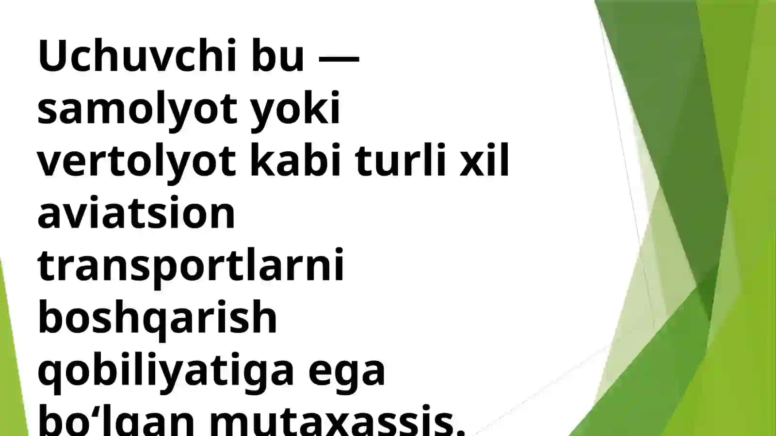 Uchuvchi kasbi 2