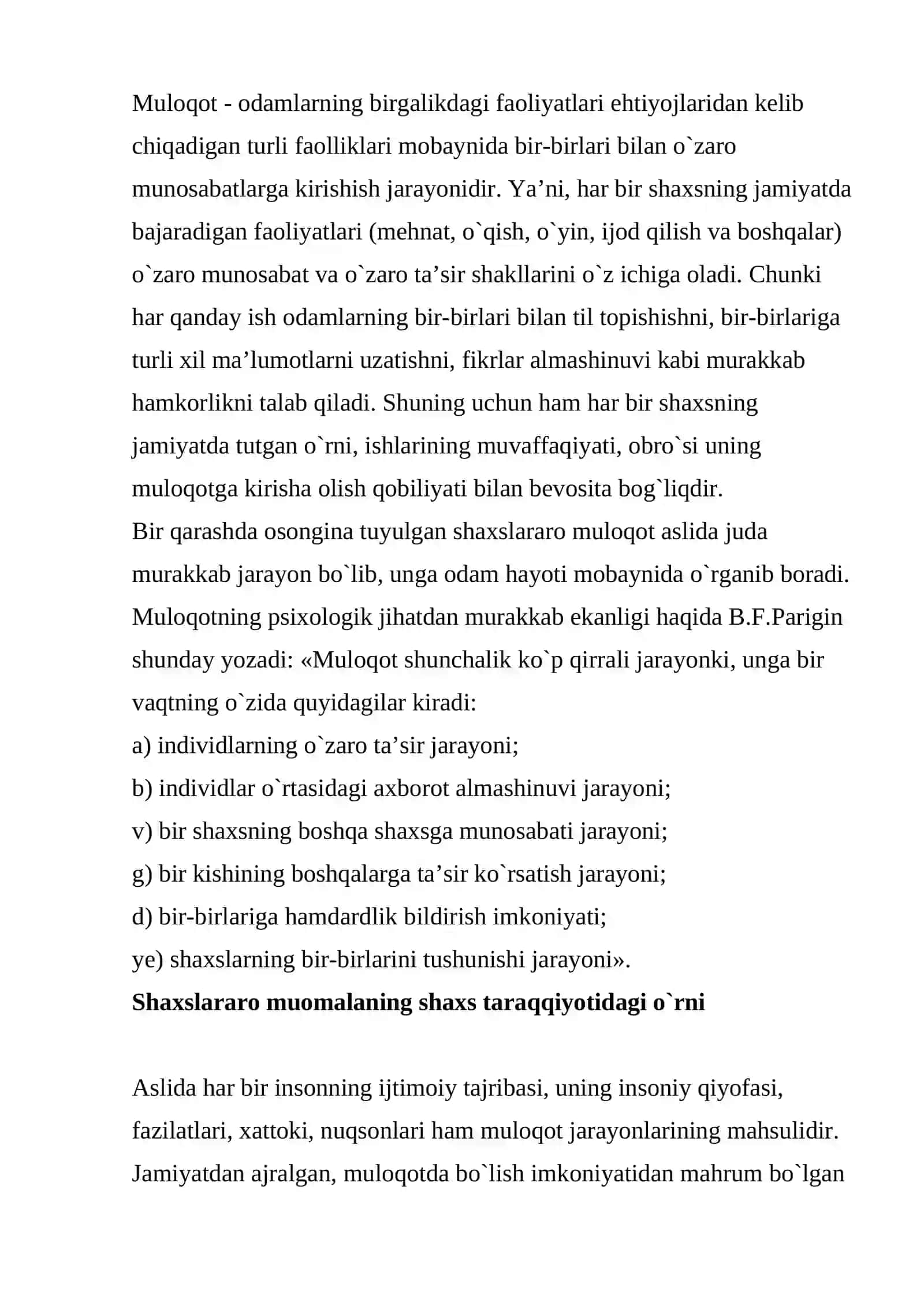 Muloqotning kommunikativ tomoni 2