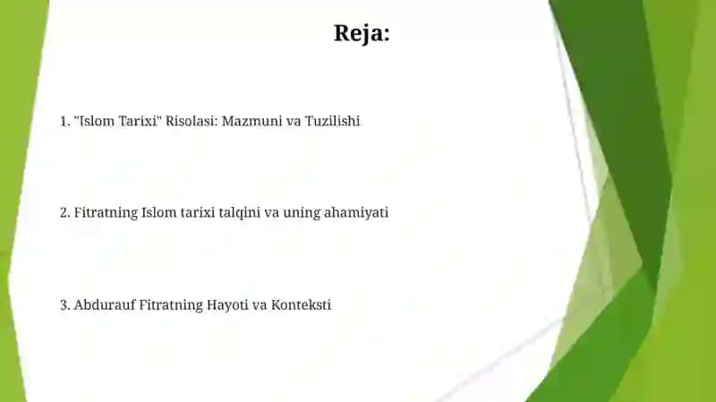 Muxtasar Islom tarixi risolasi 2