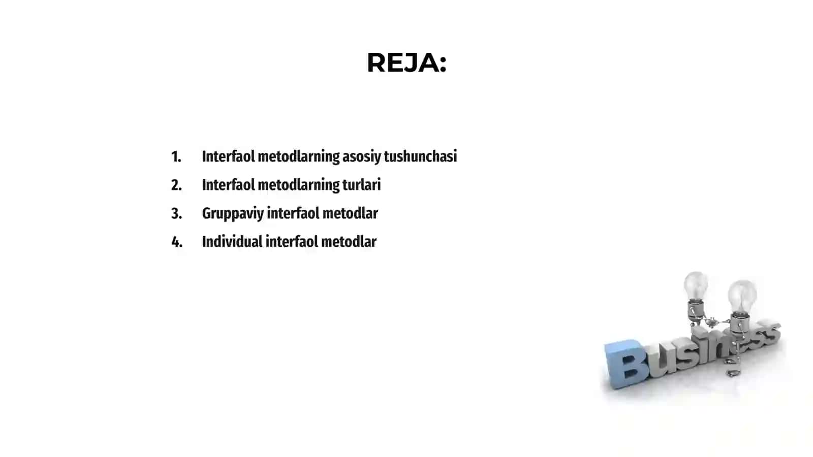 Interfaol metodlar va ularning tasnifi 2