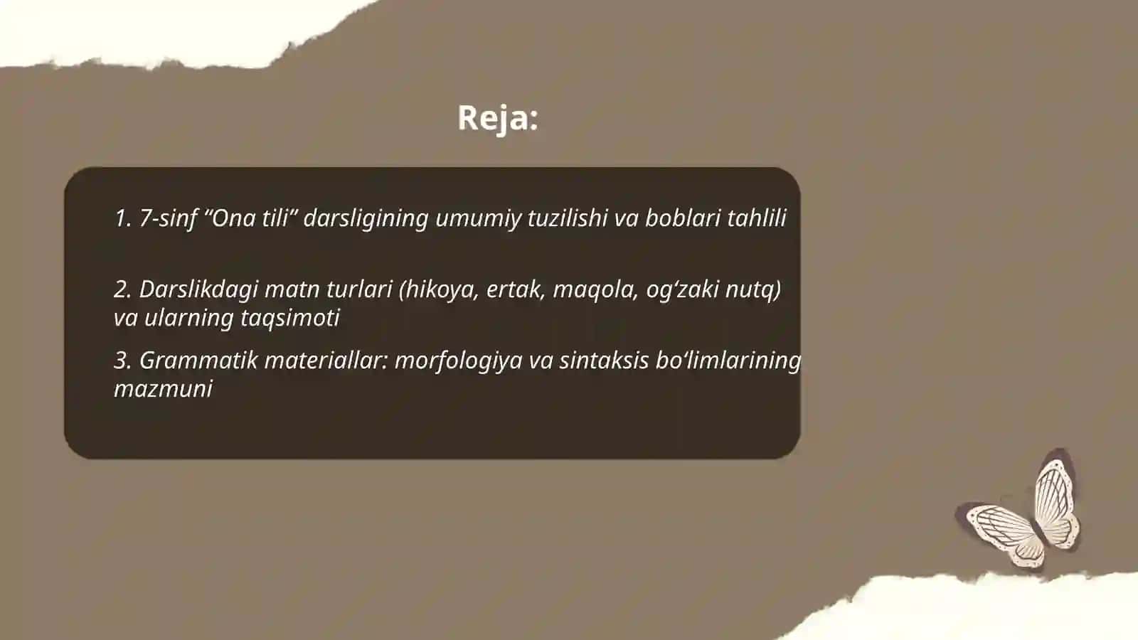 7-sinf “Ona tili” darsligi 2