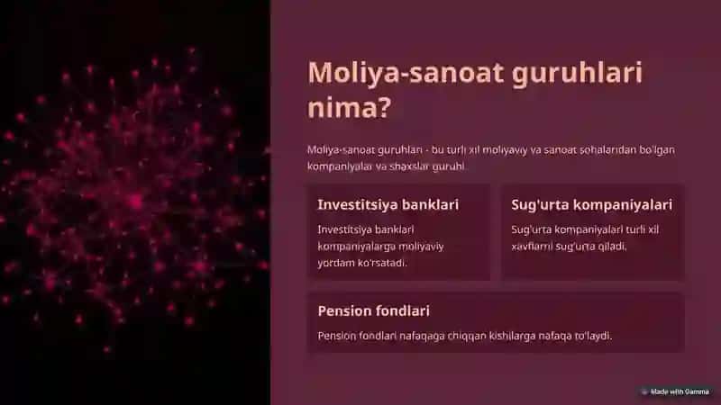 Moliya-sanoat guruhlari 2