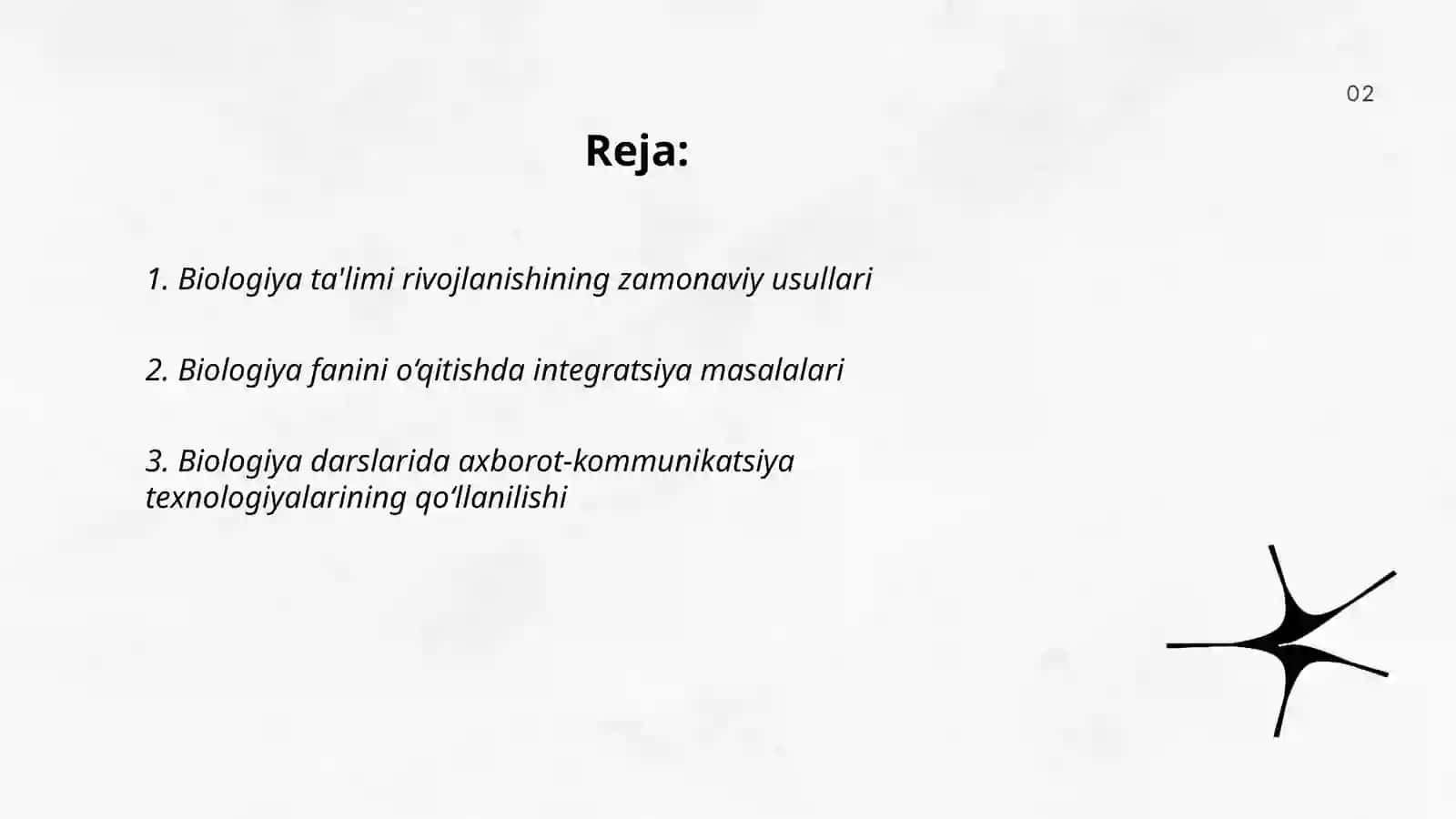 Biologiya o'qish metodikasining dolzarb muammolari 2