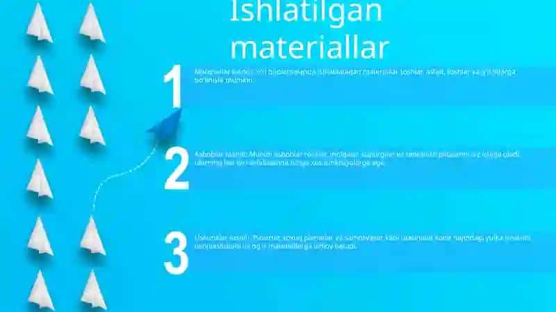 O'Rtali Brikmalarni Bajarishda Ishlatiladigan Materiallar, Asboblar Va Moslamalar Tasnifi 2