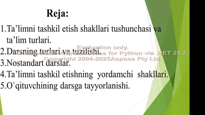 Boshlangʻich taʼlimda taʼlimni tashkil etish shakillari va turlari 2