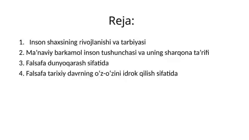 Insonning manaviy kamolotida falsafiy dunyoqarashning roli 2